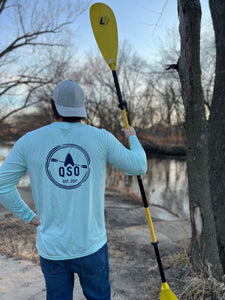 QSO/Crescent LOGO UV fishing shirt